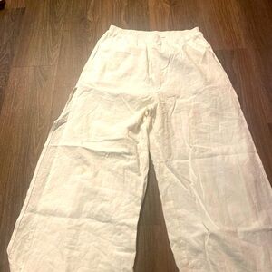 White shein beach pants